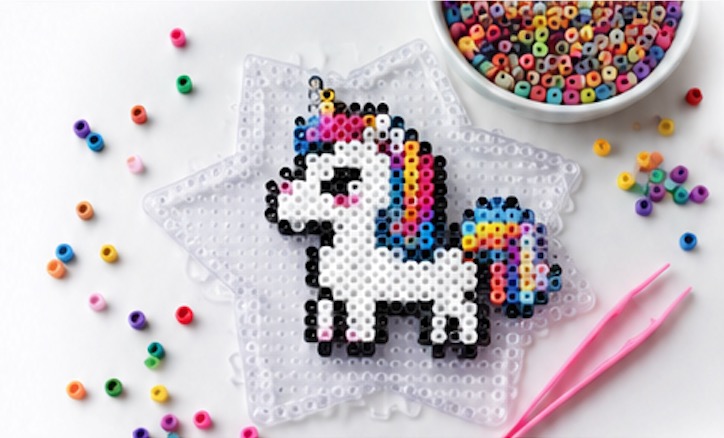 Perler beads crafting showcase